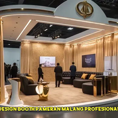 design booth pameran malang profesional